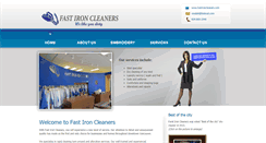 Desktop Screenshot of fastironcleaners.com